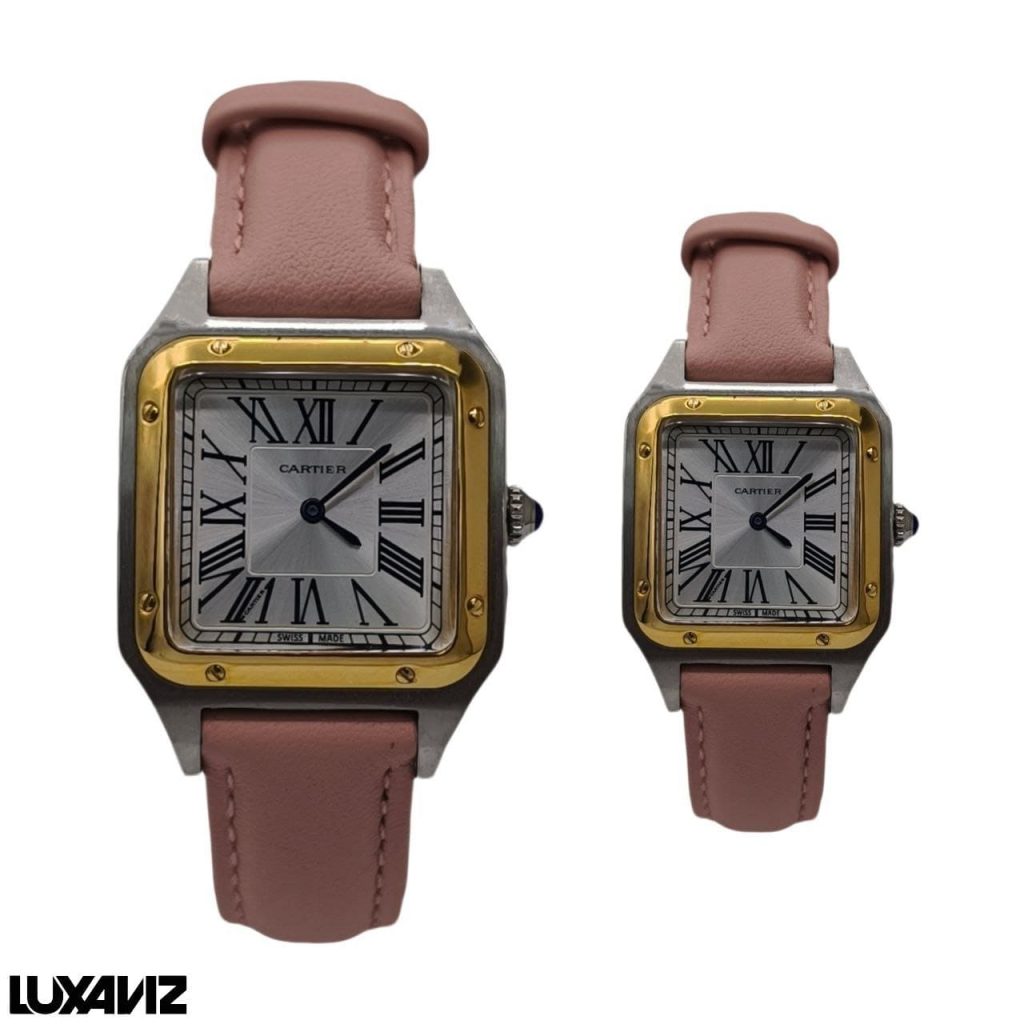 ساعت مچی عقربه ای ست مردانه و زنانه کارتیر مدل دموند کد SWR0385