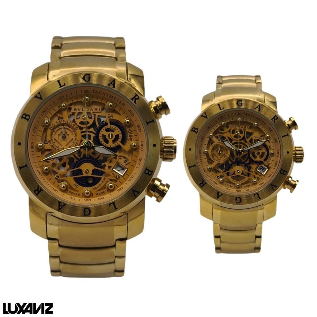 ساعت مچی عقربه ای ست مردانه و زنانه بولگاری کرنو کد SWR0354