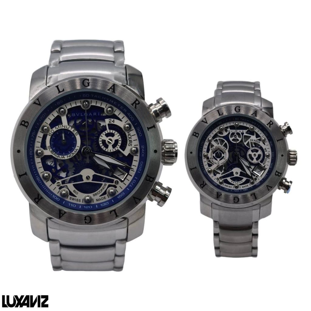 ساعت عقربه ای ست مردانه و زنانه بولگاری کرنو کد SWR0363