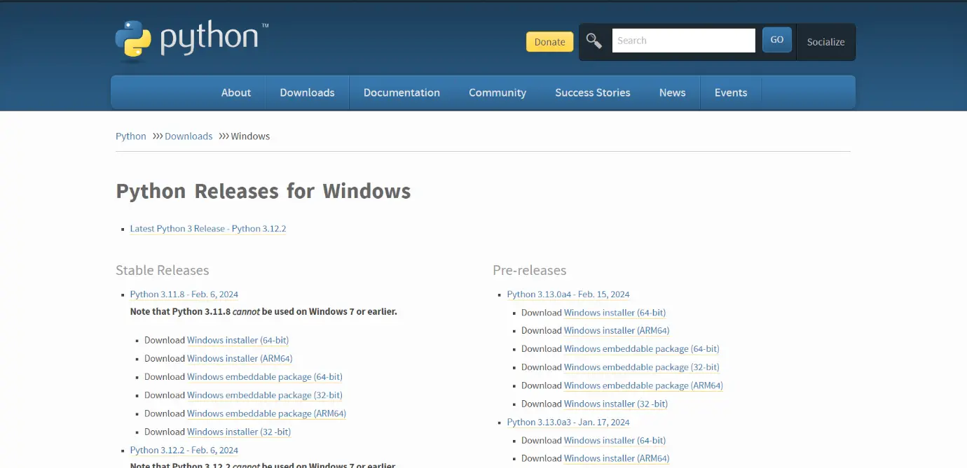 آپدیت پایتون
