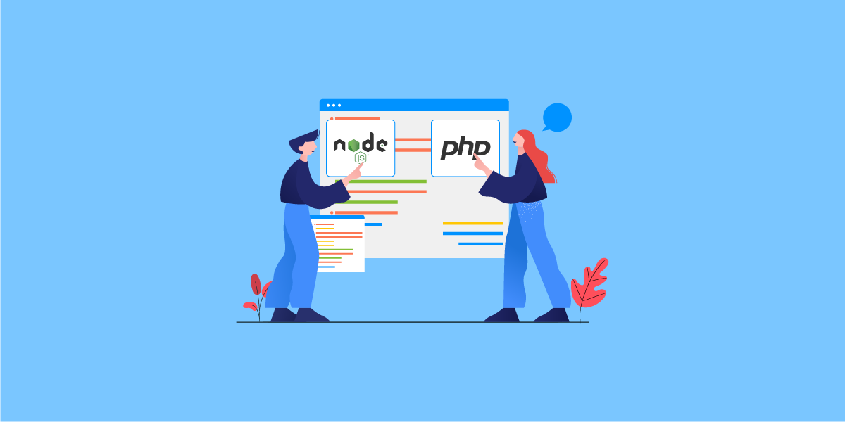 نود جی اس یا php