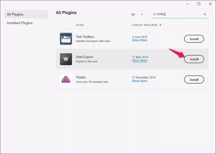 تبدیل فایل xd به html و css