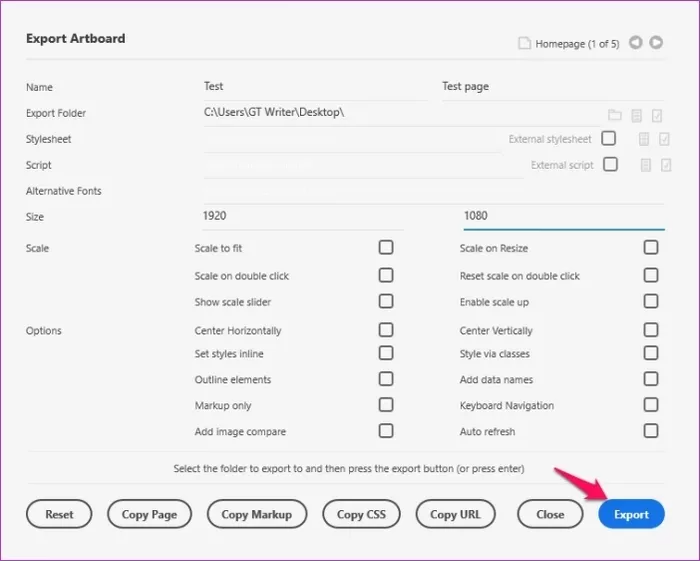 تبدیل فایل xd به html و css