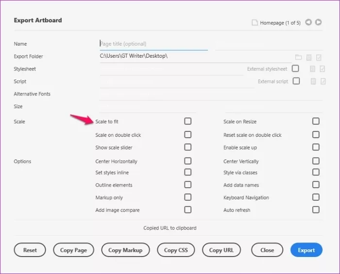 تبدیل فایل xd به html و css
