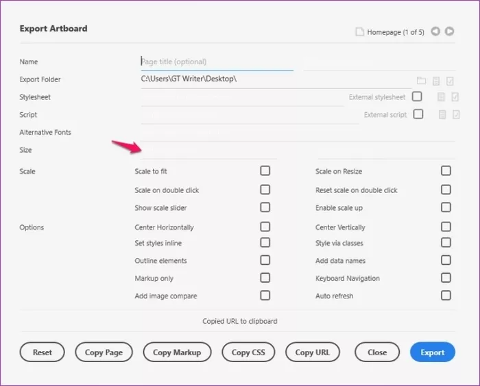 تبدیل فایل xd به html و css